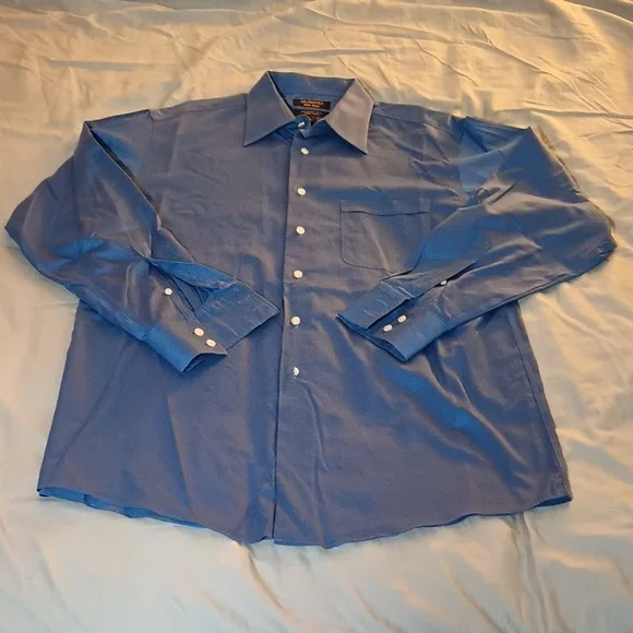 Murano Shirts | 3 for Murano Gold Label Suit Dress Shirt | Color: Blue | Size: Neck 16.5 / 34 | Malkatral's Closet